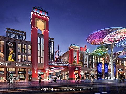 天霸设计的广西城市综合体设计作品，设计水平不一般