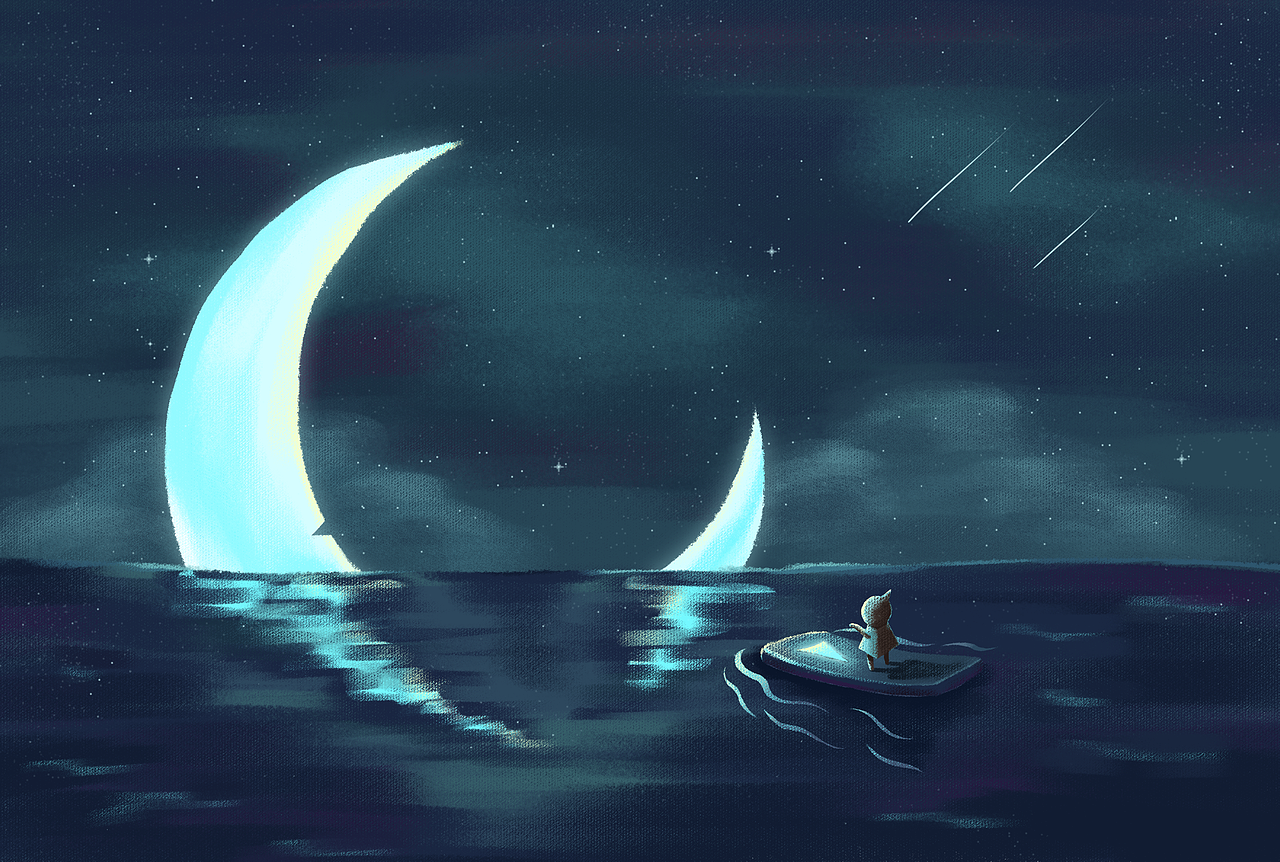 月亮修理工|插画|概念设定|dd大雄_原创作品-站酷zcool