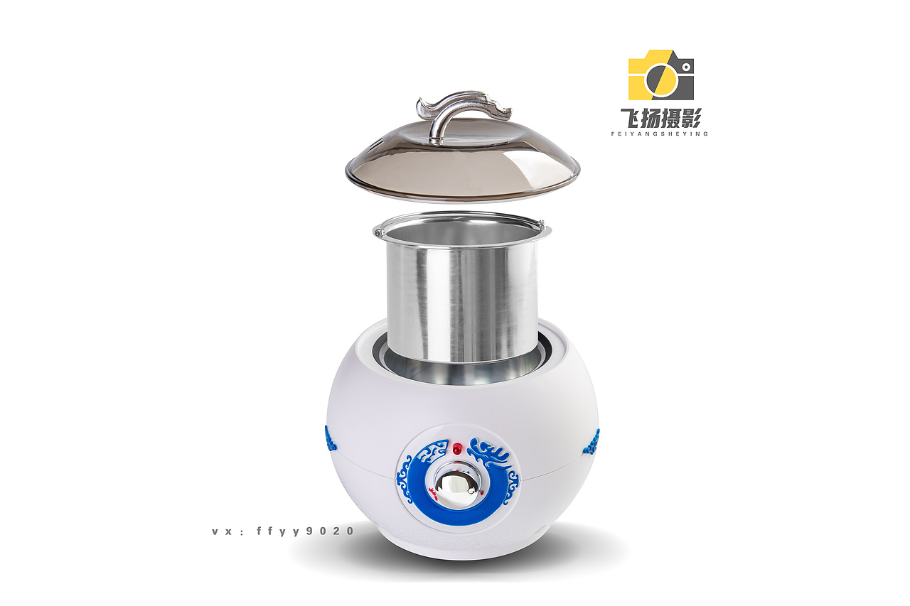 熔蜡机美甲灯美容仪器白底静物拍摄