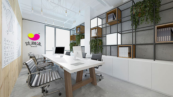中小型办公室装修设计案例效果图