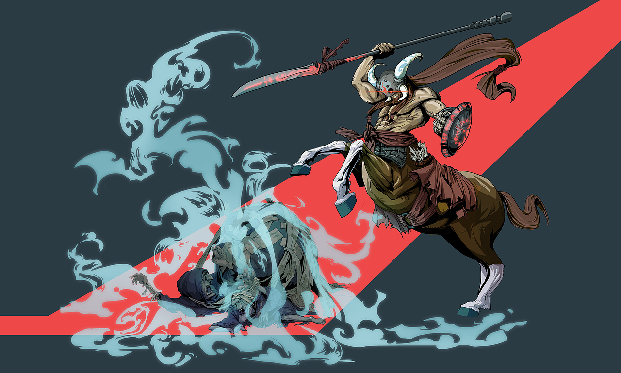 人马|插画|创作习作|behon_原创作品-站酷zcool