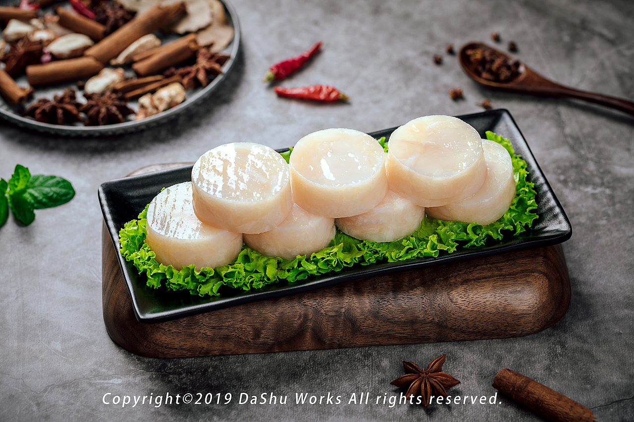 香煎玉带玉带扇贝肉