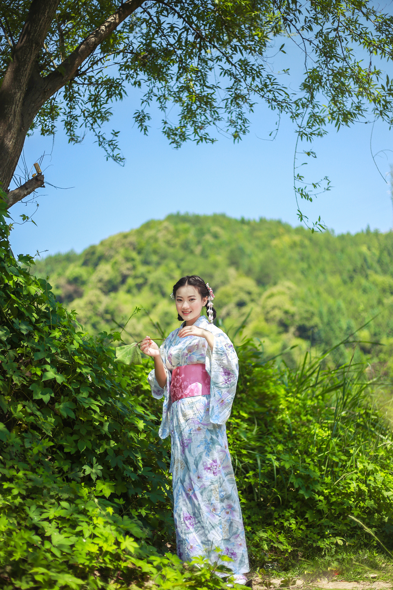 《夏野》(少女、双子写真)