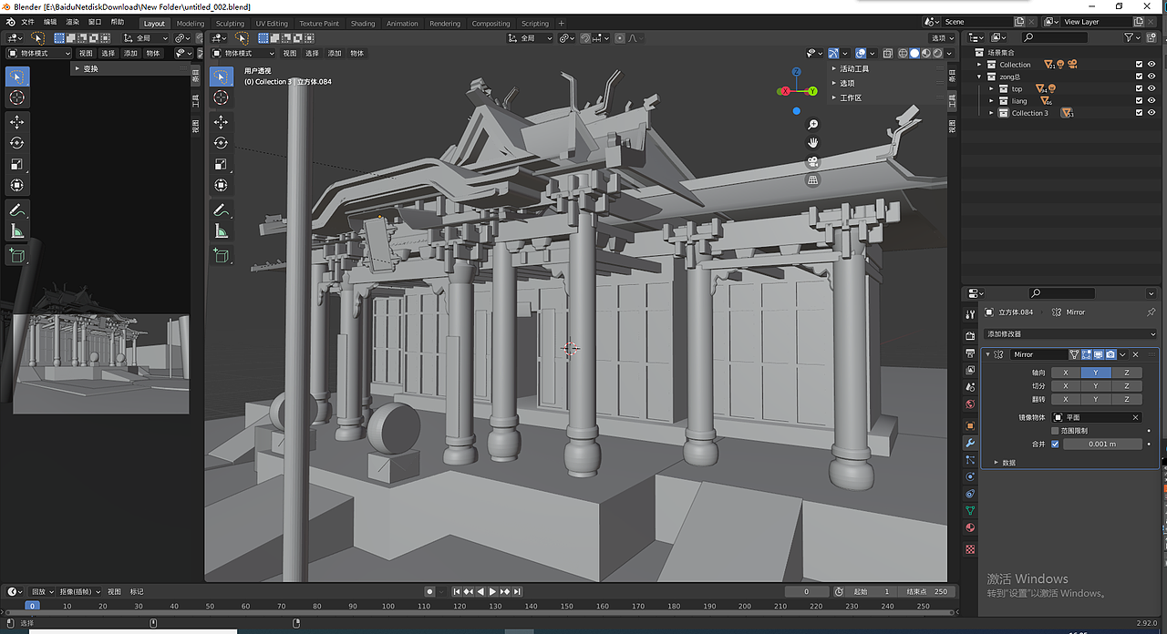 Blender古风寺院（图ZMjU2MTc3MDEy） - 场景 - 站酷设计师野生摩羯原创素材 - 站酷ZCOOL