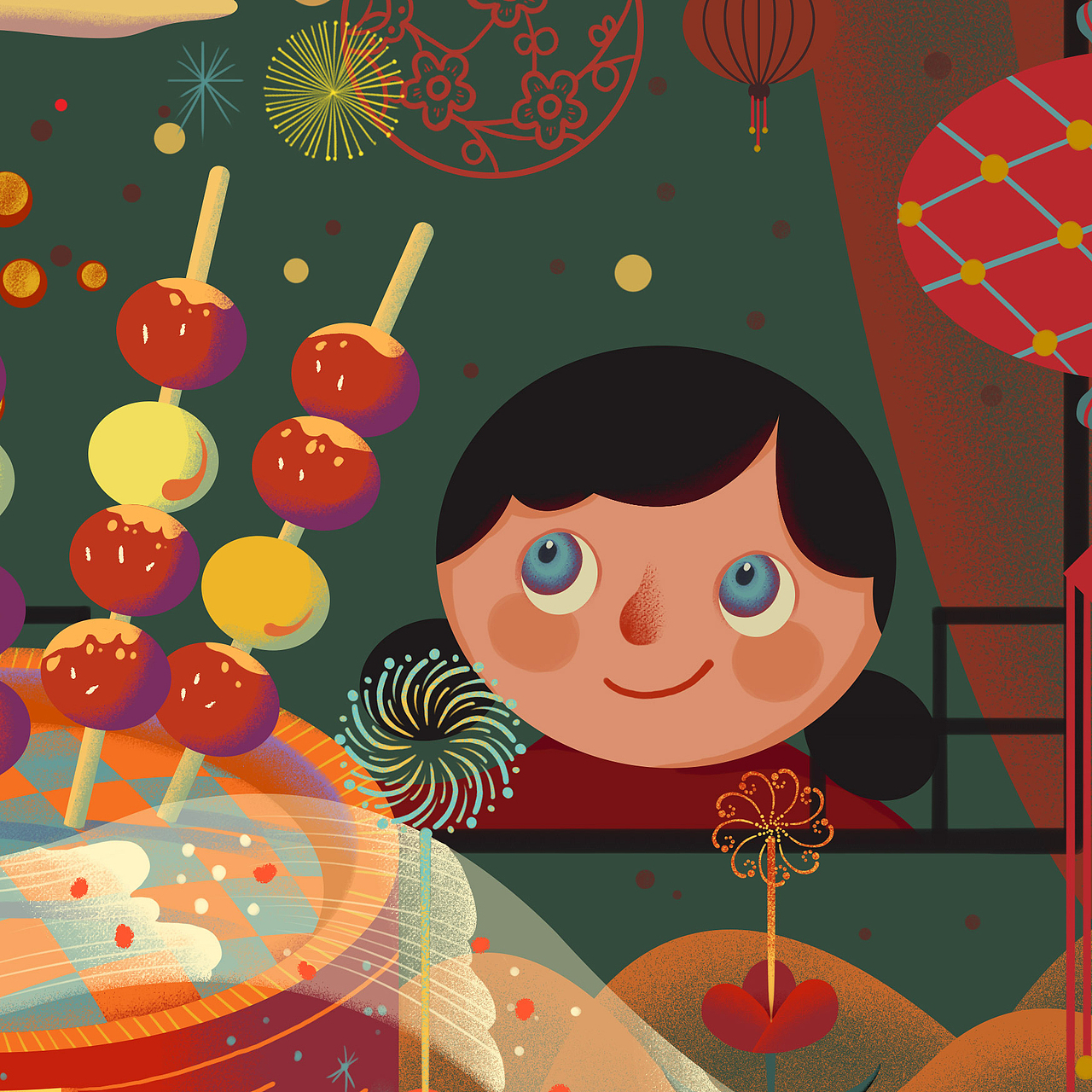泊寓地产新年主kv插画-牛年（图ZMjM2OTUwNTUy） - 商业插画 - 站酷设计师鸡大丝原创素材 - 站酷ZCOOL