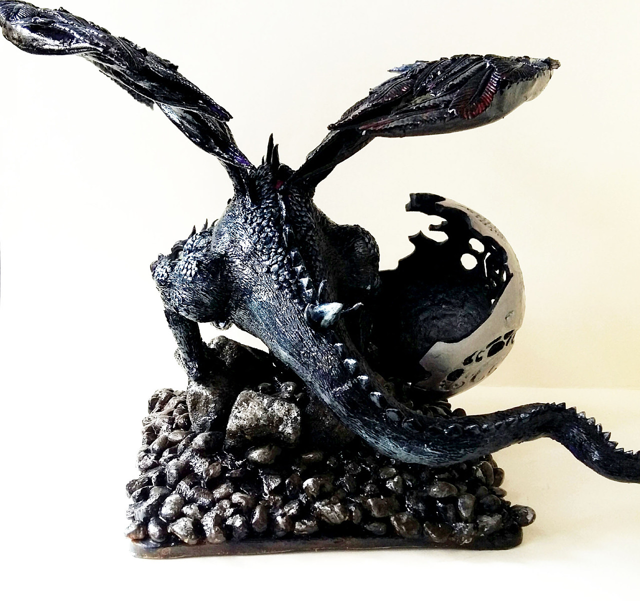 超轻黏土 一只黑炭蜥蜴