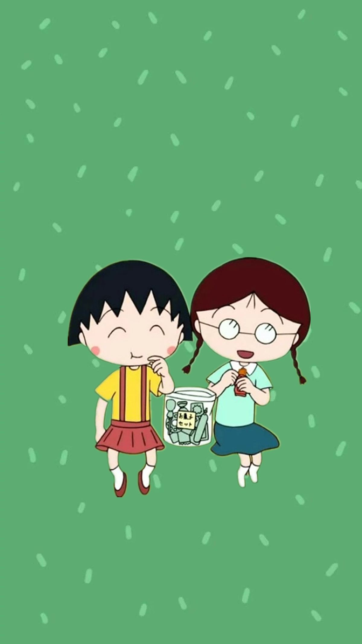 小丸子壁纸 绿色系（图ZMTI4MzU4Nzg4） - 其他 - 站酷设计师Wiwe原创素材 - 站酷ZCOOL
