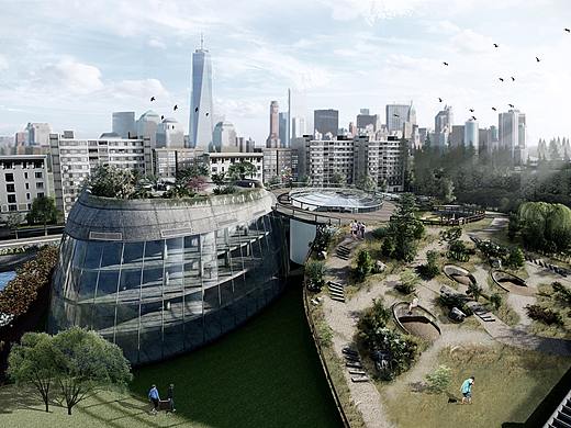 公园上的变电站