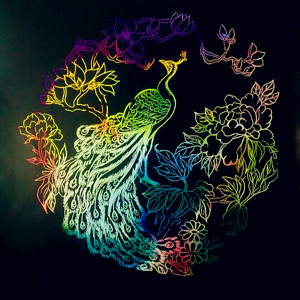 刮蜡画（图ZNTQzNjk2MjA=） - 绘画 - 站酷设计师赵璠原创素材 - 站酷ZCOOL