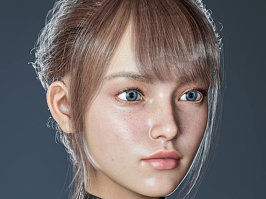 女性人物角色渲染