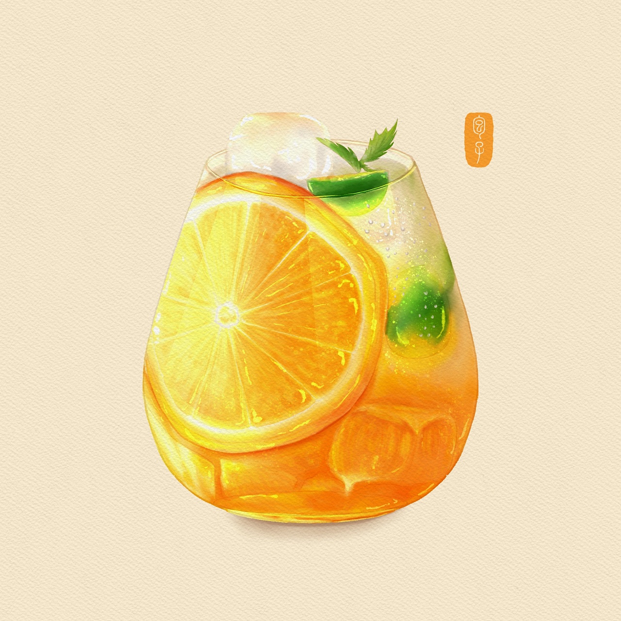 ipad版绘 | 一组水彩风格的夏日饮品|插画|创作习作|包子de视觉屋
