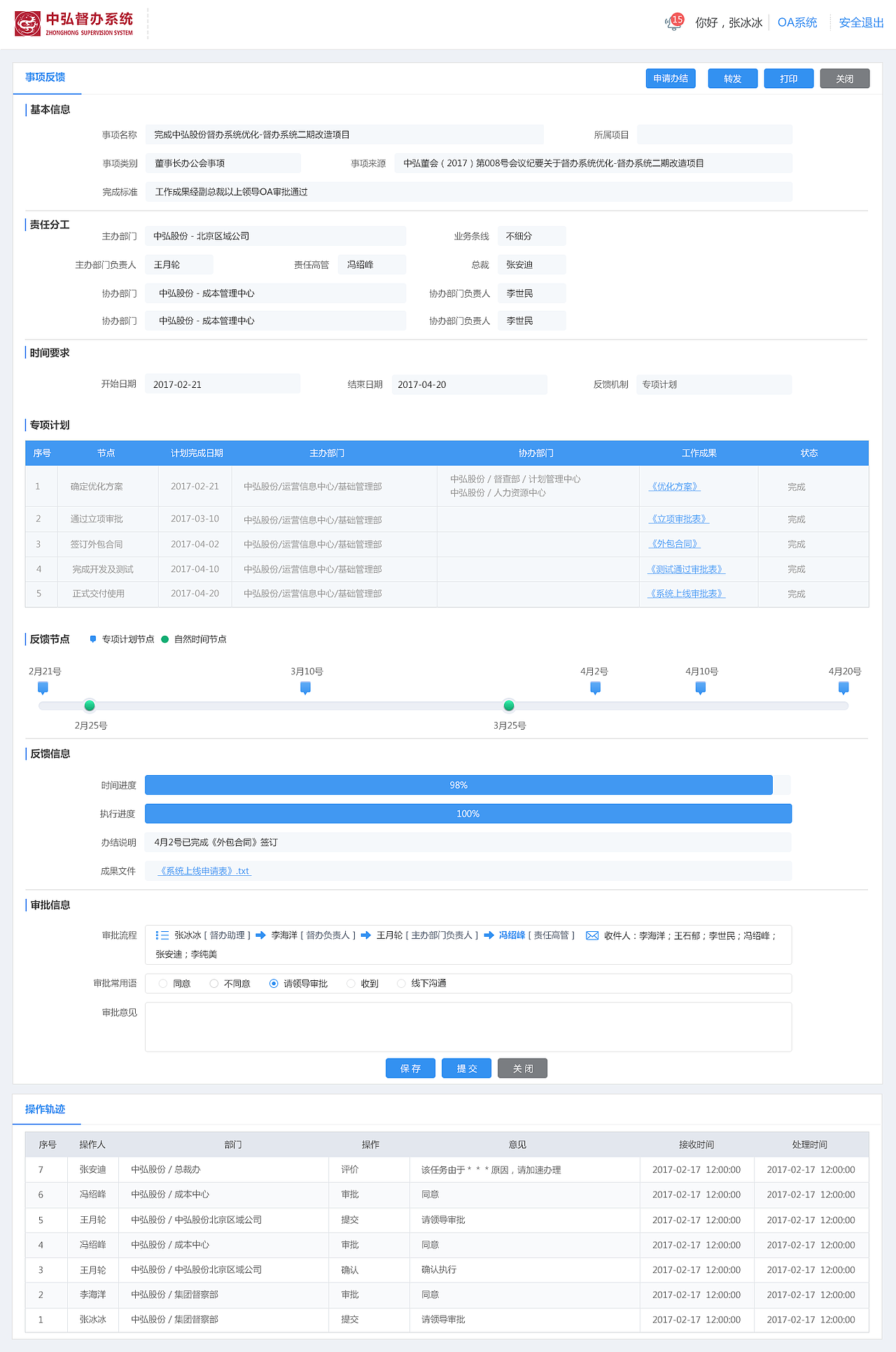 中弘督办系统后台页面（图ZMTAwMzAyNzk2） - 其他网页 - 站酷设计师Aaron_Leo原创素材 - 站酷ZCOOL