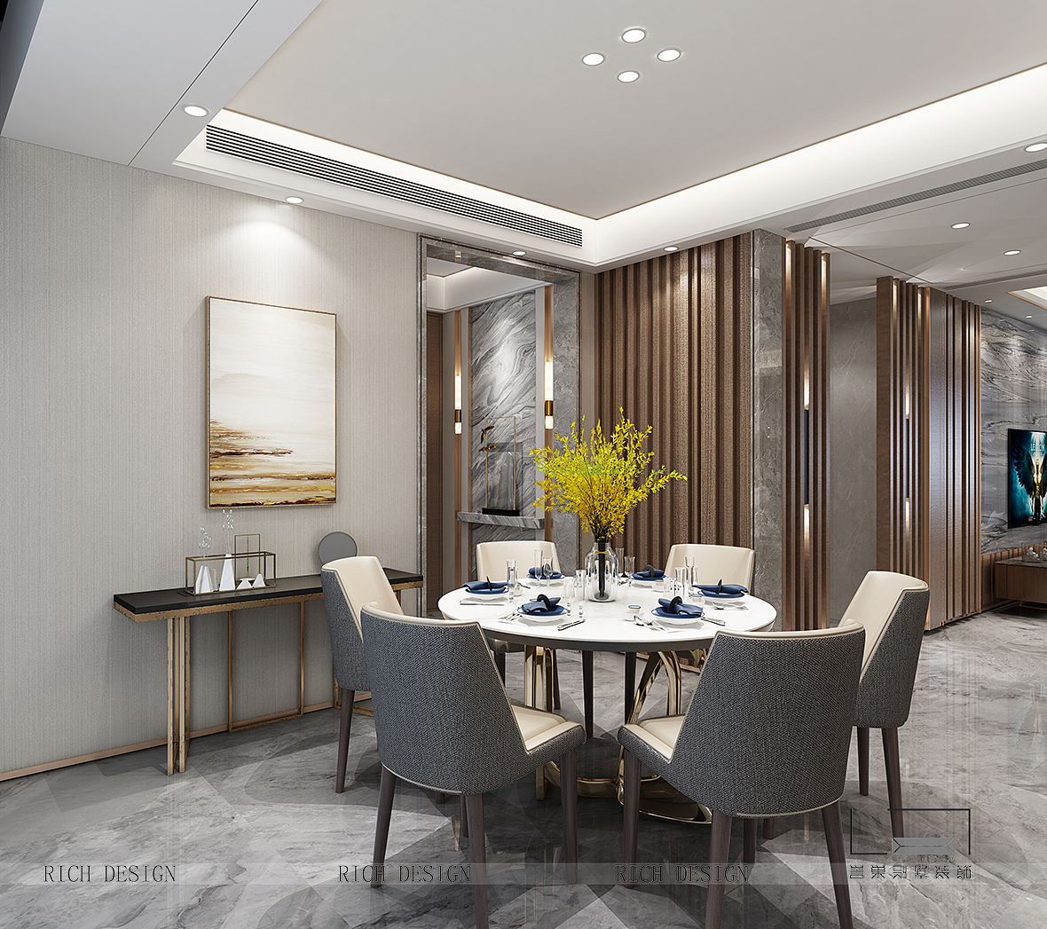 恒大山水别墅现代装修装饰,深圳装修公司