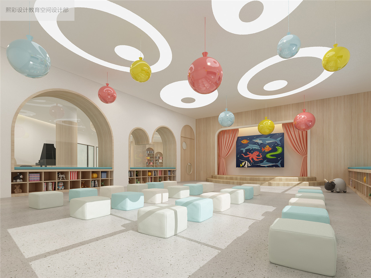 工装幼儿园|空间|室内设计|任小洁 - 原创作品 - 站酷 (ZCOOL)