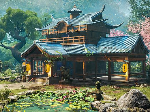 《Japan house》虚幻4 风格化游戏场景