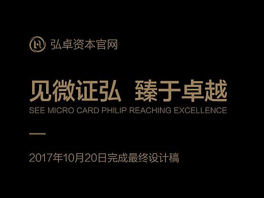 弘卓资本官网（个人主页-ZMjQ4MjMyNjg=） - 企业官网 - 站酷设计师韩泽886原创素材 - 站酷ZCOOL