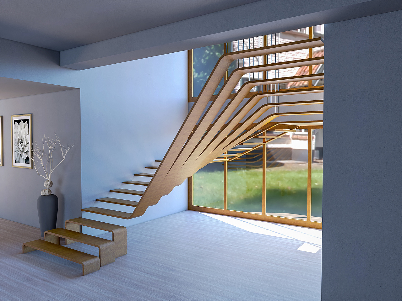 室内设计楼梯建模案例