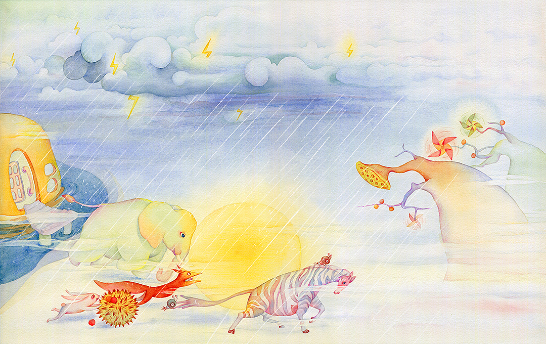 月光音乐会上的意外（图ZMjYxNDY1NTUy） - 儿童插画 - 站酷设计师尚下_画画人原创素材 - 站酷ZCOOL