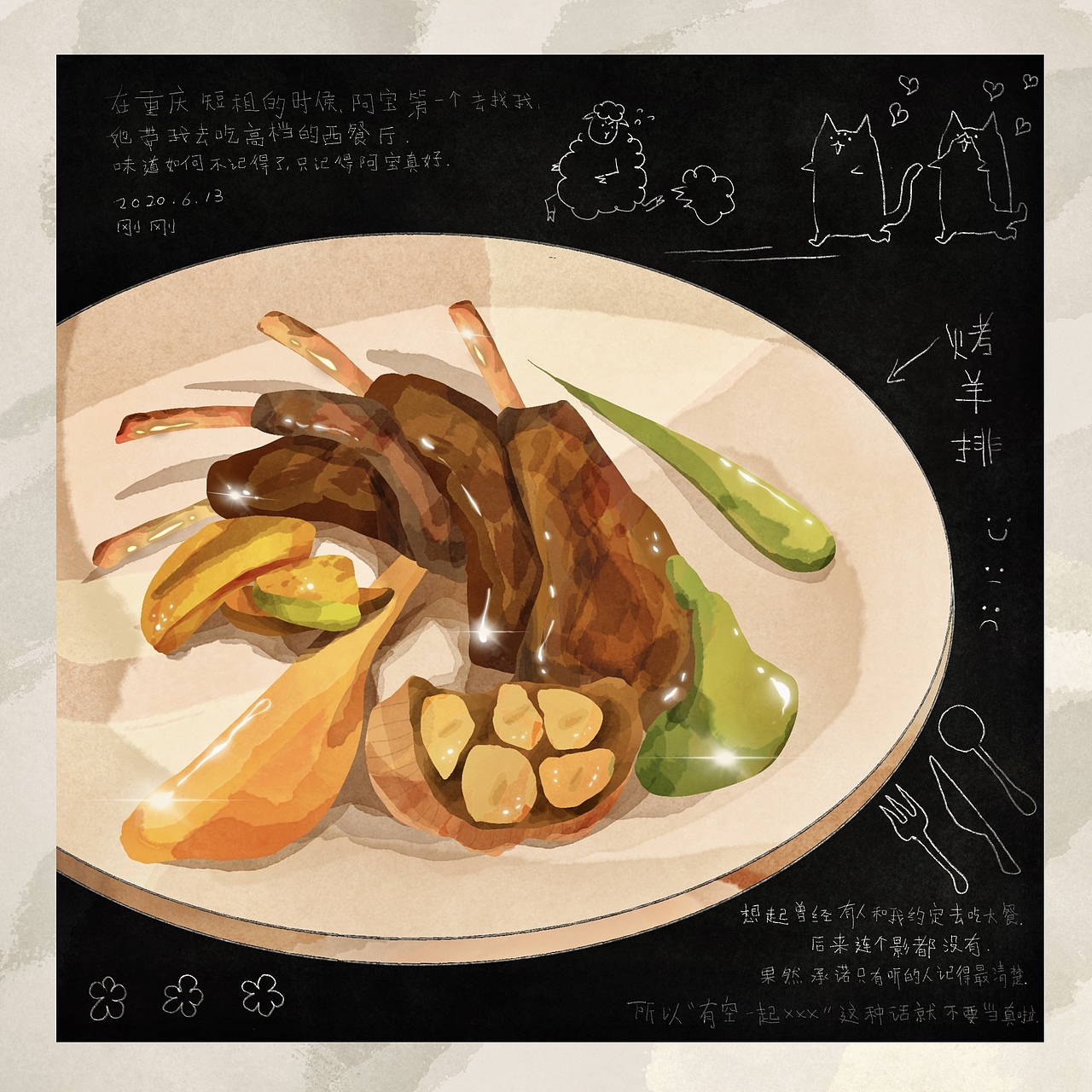 美食记录小练习（图ZMjk0Njk1NTA0） - 创作习作 - 站酷设计师红氮气原创素材 - 站酷ZCOOL