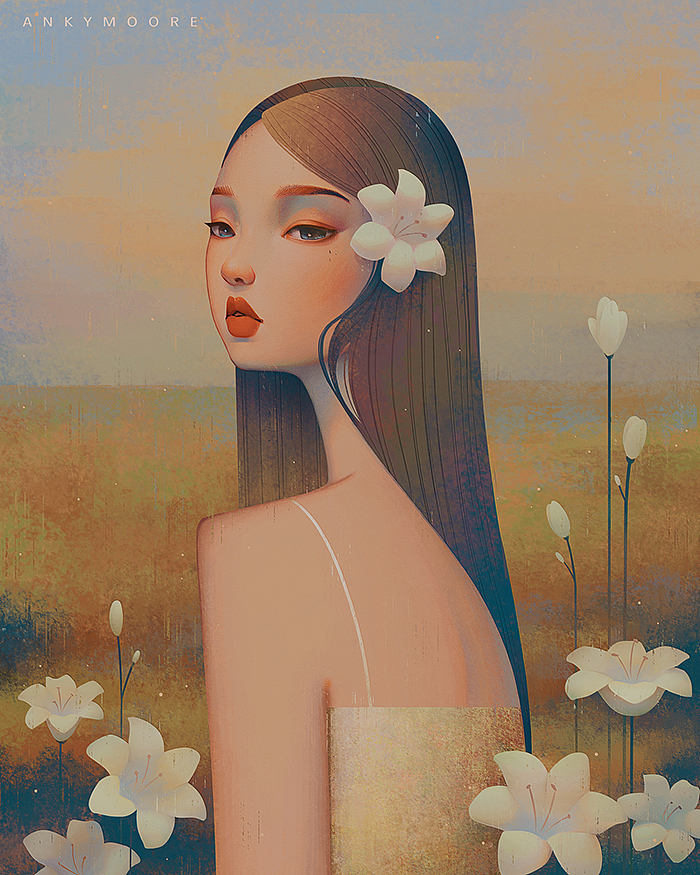一花一世界（图ZMjk2MDg3MDUy） - 艺术插画 - 站酷设计师莫安棋anky原创素材 - 站酷ZCOOL