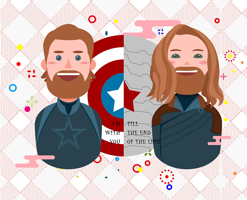 扁平人物插画——stucky