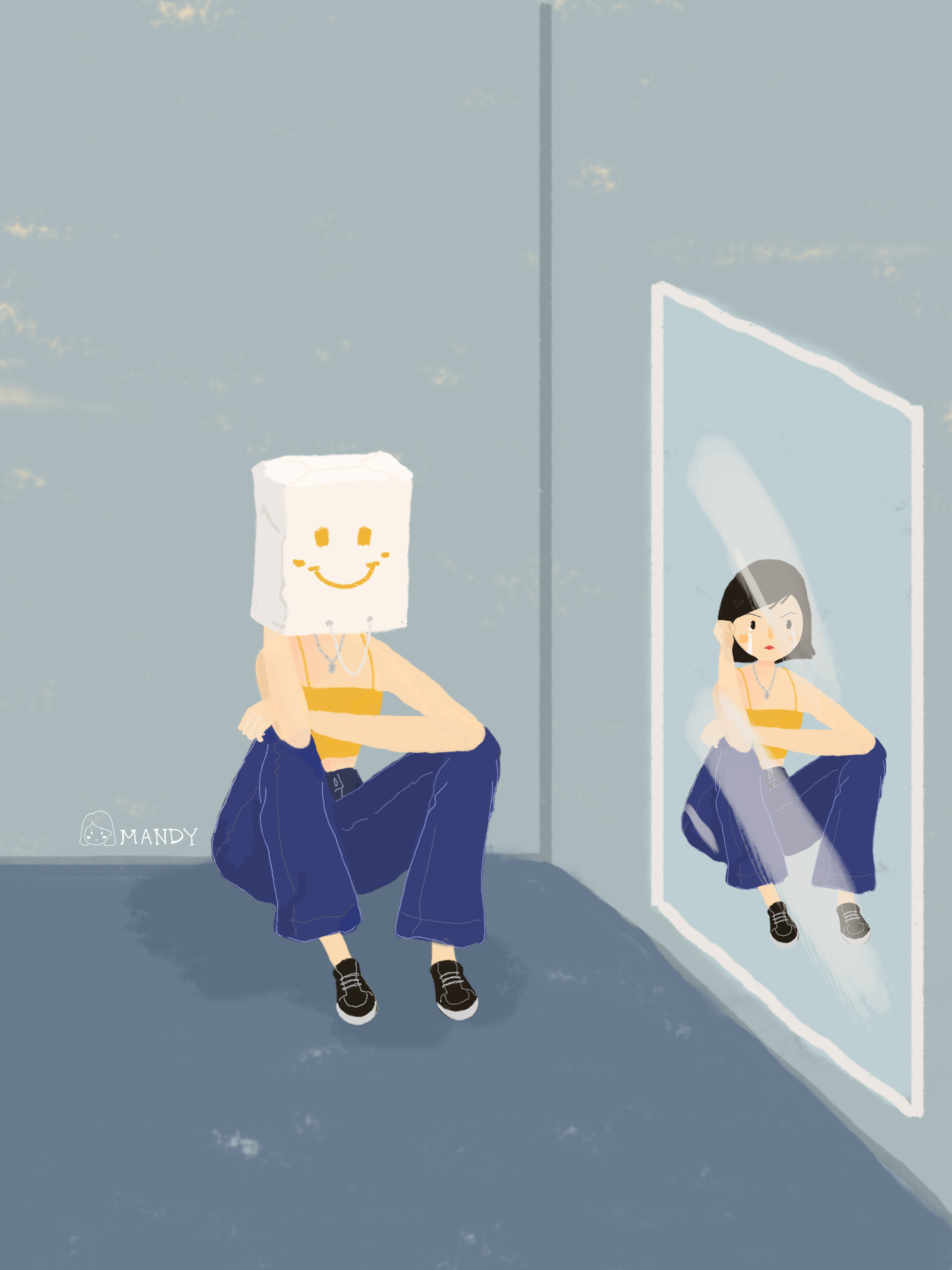 《mandy--插画100天》之一个人的生活