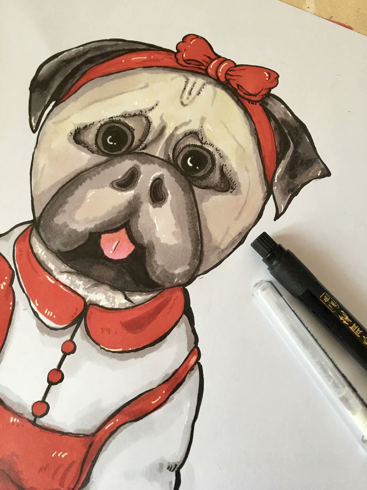 巴哥犬乱涂|插画|创作习作|家有男神我怕谁 - 原创作品 - 站酷 (zcool