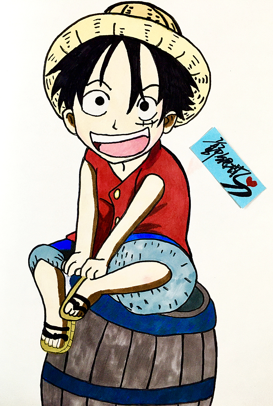 【手绘海贼王】路飞的每一次变强都是为了守护小伙伴们