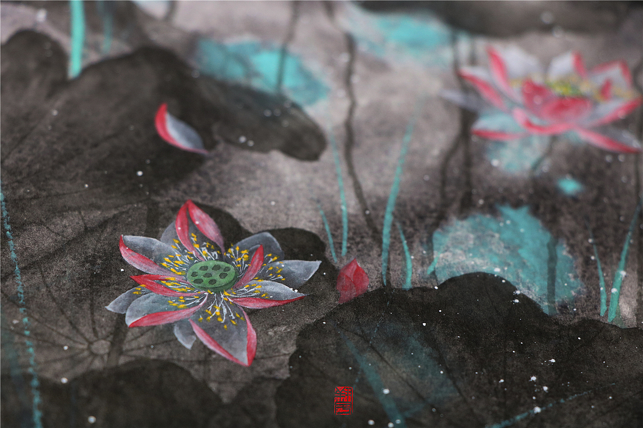 【荷】——翔魚（图ZMTI4NzQ2MDIw） - 绘画 - 站酷设计师翔魚原创素材 - 站酷ZCOOL