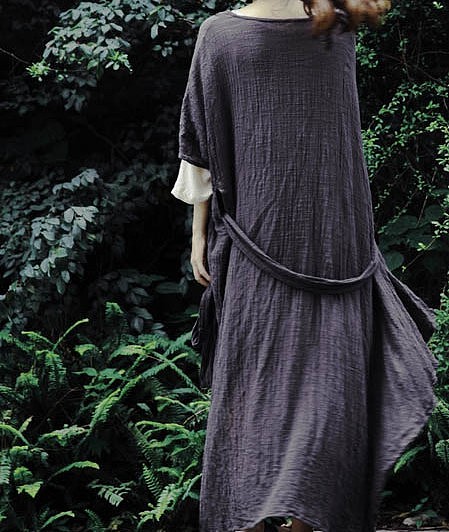 原创设计 很特别的深灰色复古麻袍子 【熟悉却陌生的神秘感】