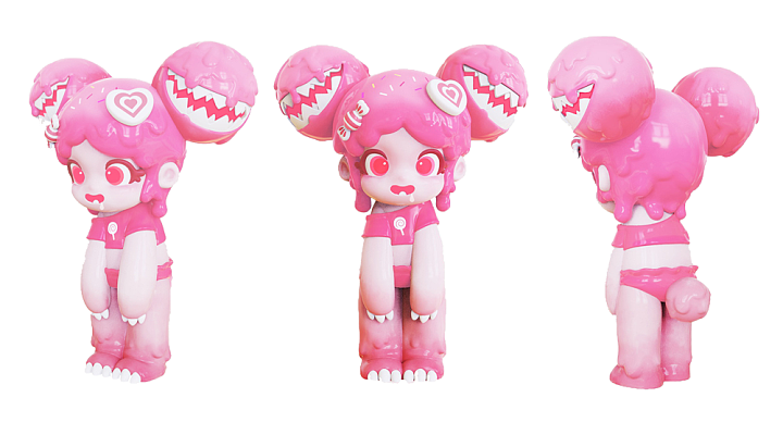潮玩|吞掉负能量的饕餮少女！（图ZMjc3MjcyMTI4） - 玩具 - 站酷设计师萌达布MoeDouble原创素材 - 站酷ZCOOL