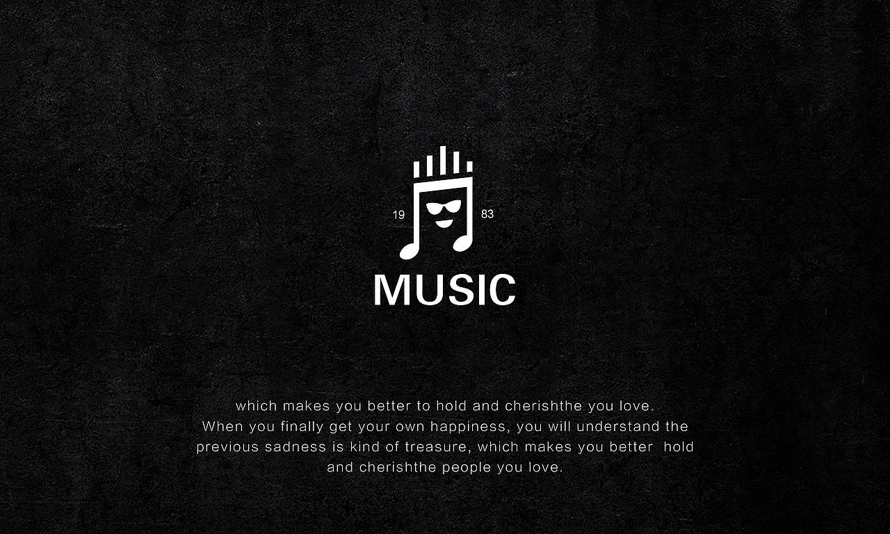 MUSIC 品牌形象设计 酷 表情 舞蹈 音乐LOGO 黑色VI（图ZNzI2OTAzMjg=） - Logo - 站酷设计师末日孤歌原创素材 - 站酷ZCOOL