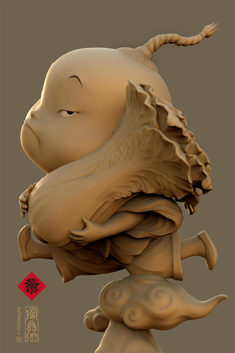 “MP&明”团队独角仙系列之开元力作《恭喜发财》