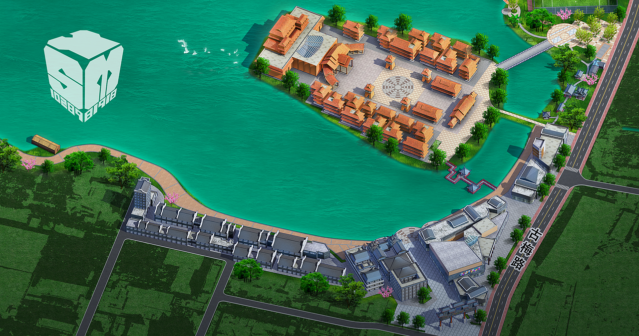 03三维风格景区导览图39p