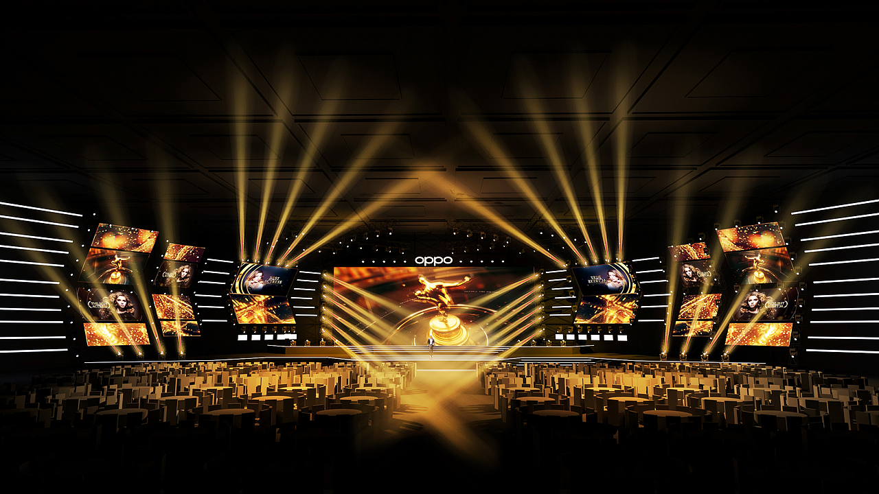 2021oppo年会舞台设计