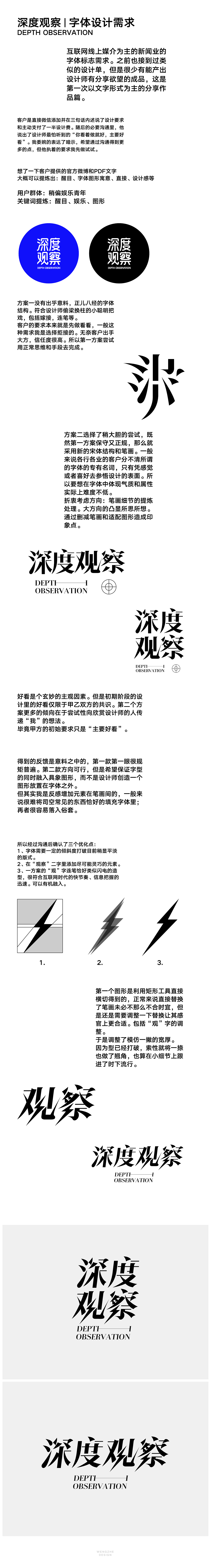 Depth Observation 字体设计案例分享（图ZMjY5MjE5MzA4） - 字体/字形 - 站酷设计师StudioZhe原创素材 - 站酷ZCOOL