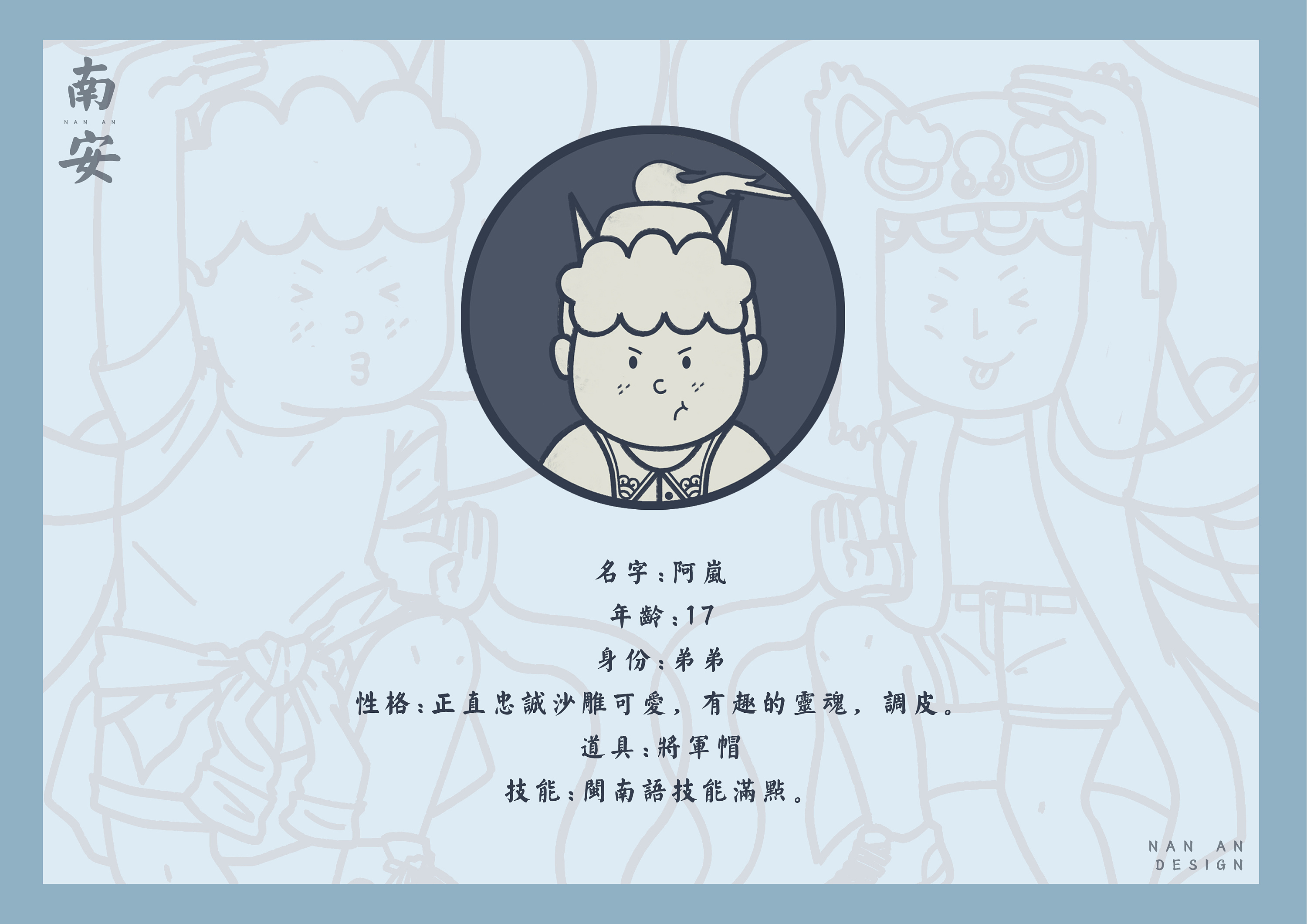 闽南卡通吉祥物形象设计以及闽南语微信表情包系统vi