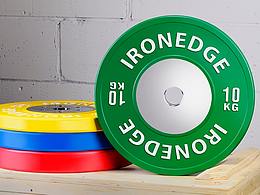 一組健身重貨的拍攝