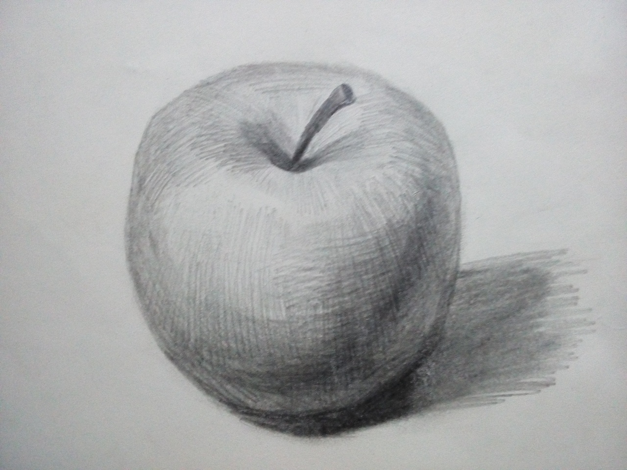 素描 苹果