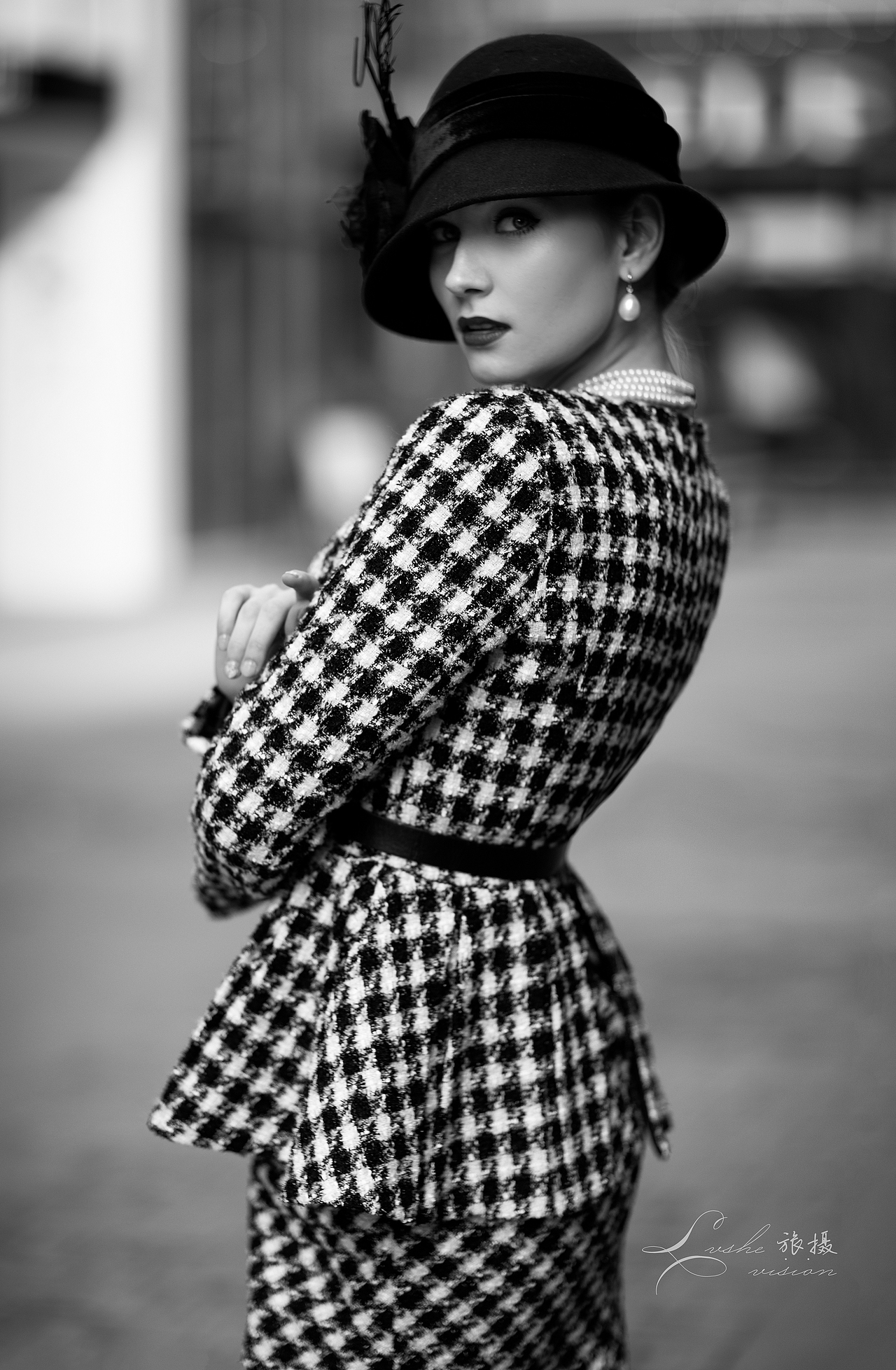 复古赫本风|摄影|人像摄影|猫咪绿森林_原创作品-站酷(zcool)