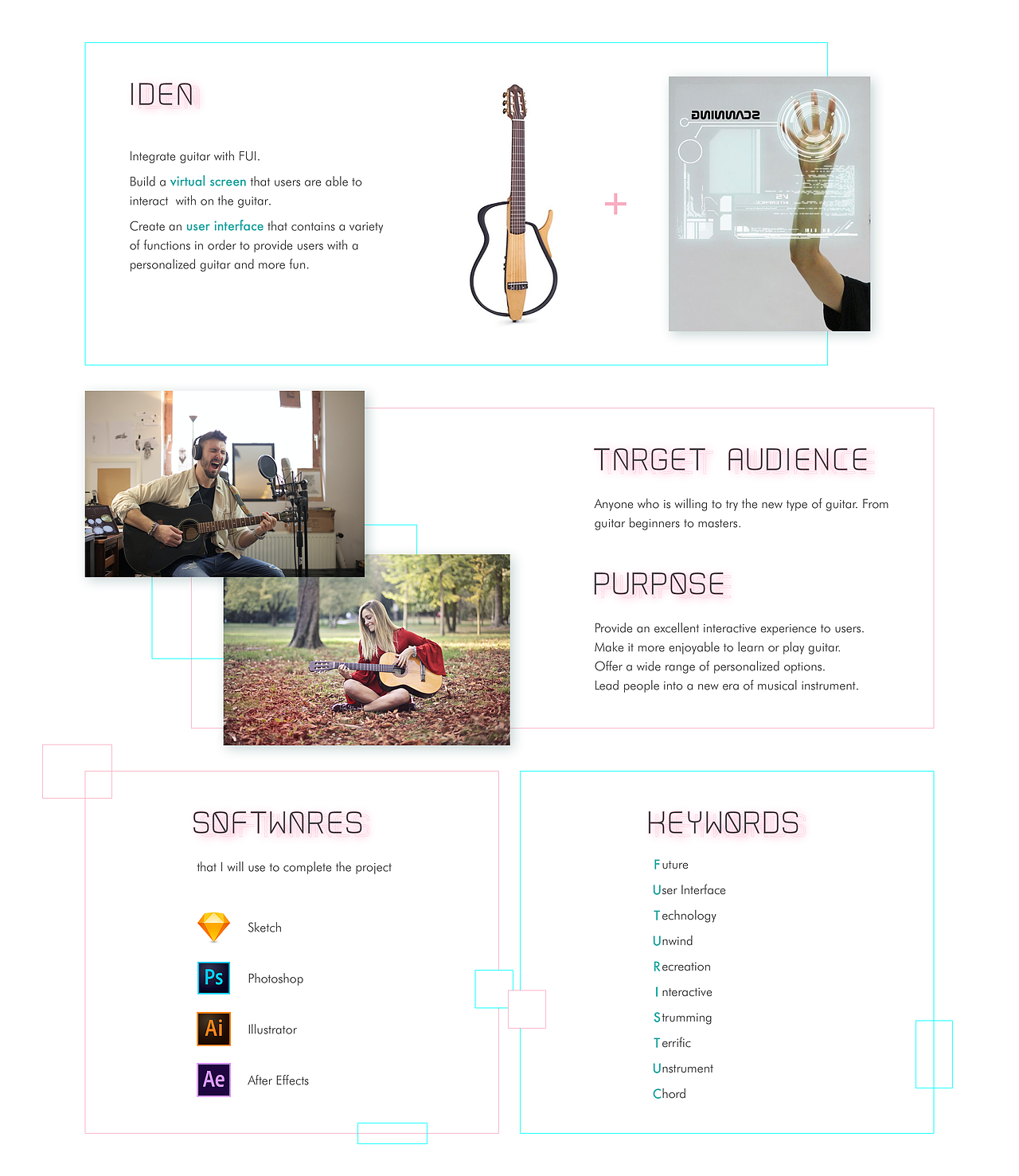 作品集(3) - 概念界面: Futuristic Guitar(英)