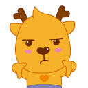 小鹿叮叮卡通表情设计（图ZMjY4NTgyNDg=） - 网络表情 - 站酷设计师fasterman原创素材 - 站酷ZCOOL