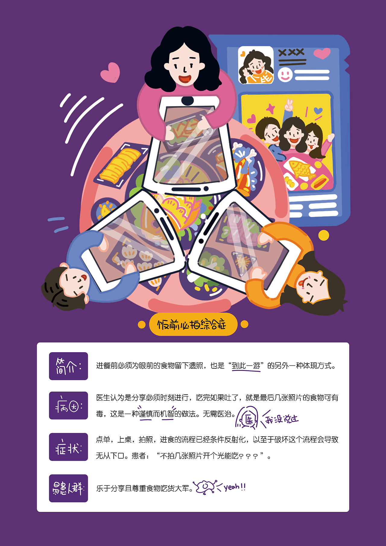 #2019青春答卷#毕业设计《“九”病缠身 》（图ZMTU5NTk3OTY0） - 图案 - 站酷设计师粉粉耶一原创素材 - 站酷ZCOOL