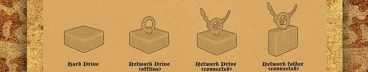 中国风华夏魂-图标设计草图