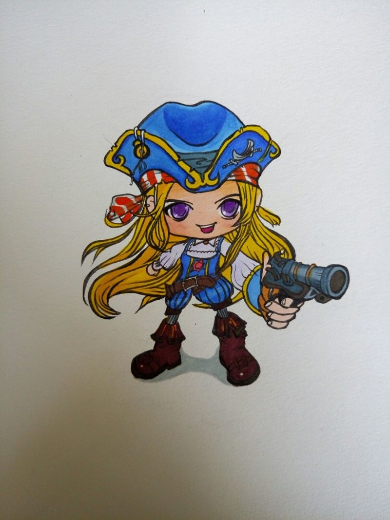 马克笔手绘卡通人物