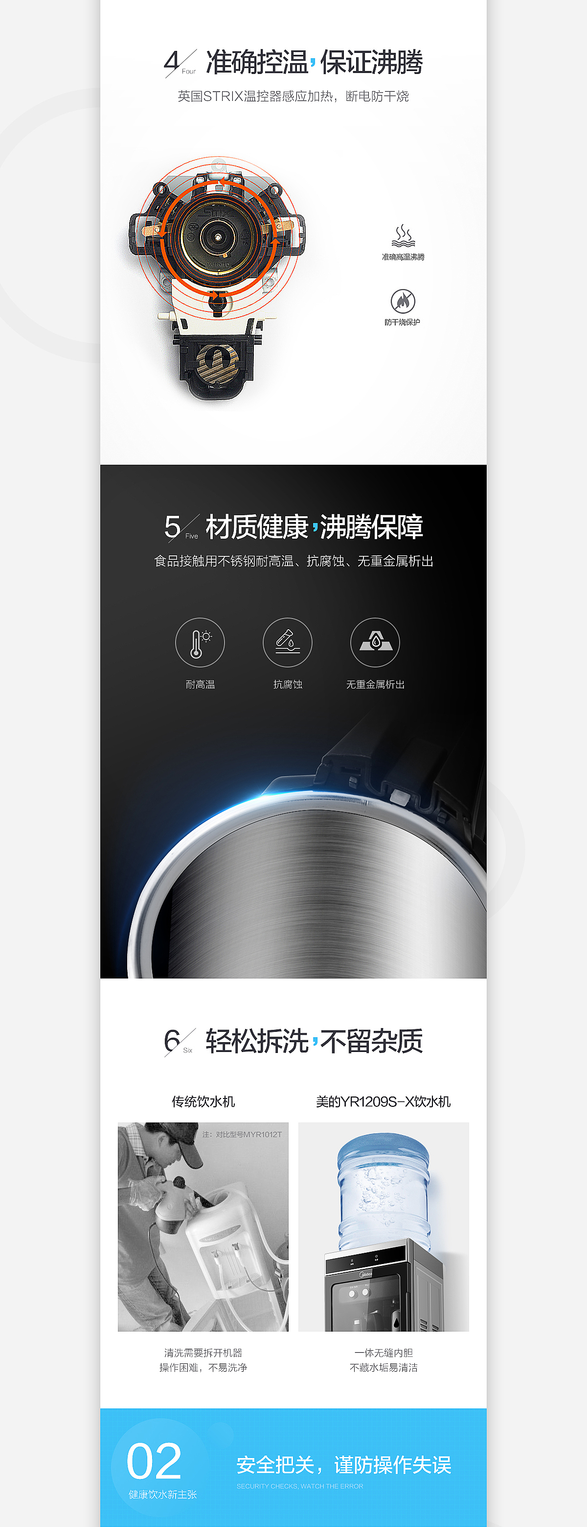 美的YR1209S-X饮水机详情页设计分享