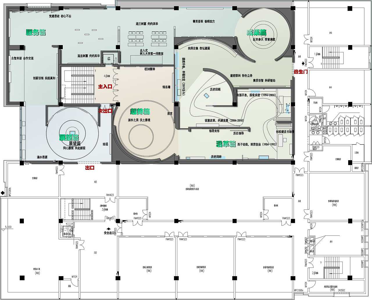 校史馆原创设计——十年树木百年树人（图ZMzY4NjAzNTA4） - 展陈设计 - 站酷设计师展示设计zhang原创素材 - 站酷ZCOOL