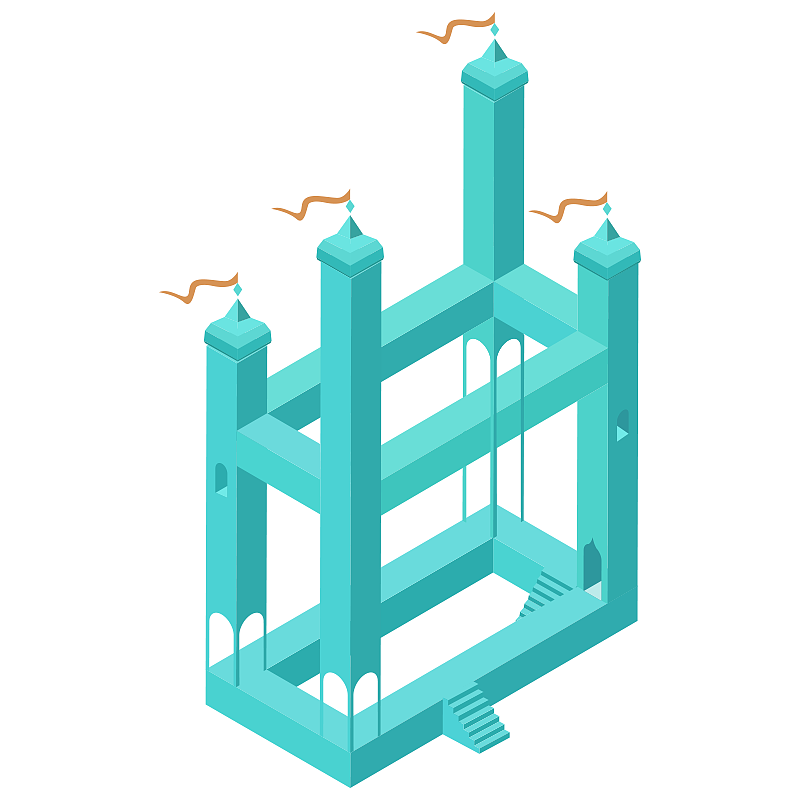 立体场景纪念碑谷城堡（图ZOTg5NzI1MDg=） - 其他UI - 站酷设计师菇凉眼眸琥珀色原创素材 - 站酷ZCOOL