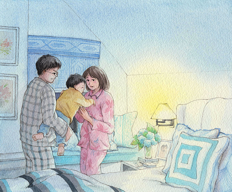 水彩插画感恩妈妈