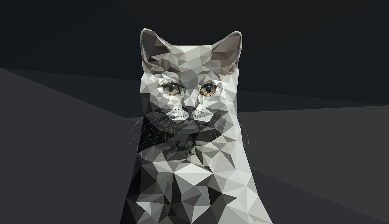 插画小猫三角元素灰色系（图ZMjI5MzE0ODky） - 创作习作 - 站酷设计师内发光原创素材 - 站酷ZCOOL